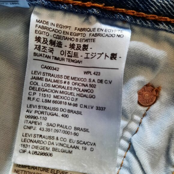 Levis 501 Jeans Mens Jeans 34 x 30 Stonewash 501-0193 Button Fly - Picture 11 of 12